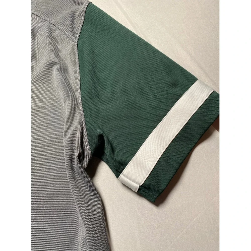 Nike Dri-FIT Michigan State Spartans Polo Shirt Grey Green Mens Large SP16KUB